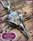 Preview: Halskette „Rabenschädel & Vegvisir“ – 61 cm