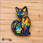 Preview: Pin „Katze im Tiffany-Stil“