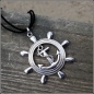 Preview: Halskette "Maritim" am Velourband - ca. 80 cm