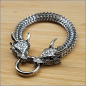 Preview: Armband "Gehörnte Drachen"  - 24,5 cm