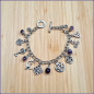 Preview: Bettelarmband „Amethyst Witchcraft“ mit Knebelverschluss – 21 cm - Unikat