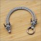 Preview: Armband "Gehörnte Drachen"  - 24,5 cm