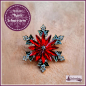 Preview: Brosche „Roter Schneestern“