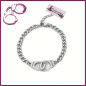 Preview: KlunkerschatzKrimiKollektion - Armband „Handschellen“ - 20,5 cm