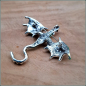Preview: „Silbergrüner Flugdrache“ - Brosche & Flugdrache - 2 in 1