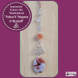 Preview: Fenster-, Wand-  oder Altarschmuck "Triqueta, keltischer Knoten & Achat" - Unikat