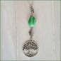 Preview: Fenster-, Wand-  oder Altarschmuck "Lebensbaum & grüner Achat" - ein Unikat!