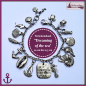 Preview: Bettelarmband "Dreaming of the sea" - 20 cm bis 21,5 cm - Unikat