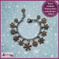 Preview: Bettelarmband "Winterwunderzauberflocken" - 18,5 bis 21,5 cm Länge
