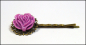 Preview: Haarklemme "Purple Rose"