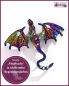 Preview: Brosche „Flugdrache“ in schillernden Regenbogenfarben