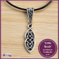 Preview: "Celtic Braid" an schwarzer Textilkordel
