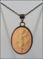 Preview: Kette mit Medaillon "Schutzengelchen" im romantischen Vintagelook - 45 - 50 cm