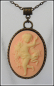 Preview: Kette mit Medaillon "Schutzengelchen" im Vintagelook - 40/45 cm