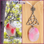 Preview: Sonnenstein / Fensterschmuck "Agate Celtic Rose" - ein Unikat!