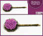 Preview: Haarklemme "Purple Rose"