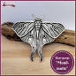 Preview: Haarspange "Mondmotte" in Zinnoptik