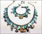 Preview: Kundenauftrag - Schmuckset - Dreaming of the sea - Bettelkette, Bettelarmband & Ohrschmuck