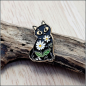 Preview: Pin "Schwarze Katze namens Blümchen"