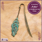 Preview: Lesezeichen "Feder" in Antikbronze mit Patina