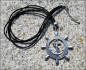 Preview: Halskette "Maritim" am Velourband - ca. 80 cm