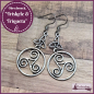 Preview: Ohrschmuck "Triskele & Triqueta"