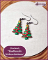 Preview: Ohrschmuck „Handbemalter Weihnachtsbaum “ - Unikat