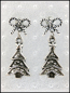 Preview: "Weihnachtsbaum mit Schleifchen" - weihnachtlicher Ohrschmuck