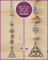 Preview: VERKAUFT - diverse Sonnensteine / Fensterschmuck mit Steinen  - Unikate