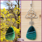 Preview: Sonnenstein / Fensterschmuck "Triqueta & Keltischer Knoten & Achat" - Unikat