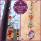Preview: Fenster-, Wand-  oder Altarschmuck "Triqueta, keltischer Knoten & Achat" - Unikat