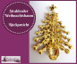 Preview: "Strahlender Weihnachtsbaum" - Brosche