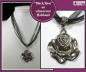 Preview: "Black Rose" an schwarzem Halsband