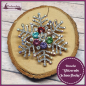 Preview: Brosche "Glitzernde Schneeflocke"