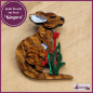 Preview: Brosche "Känguru" aus Acryl