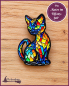 Preview: Pin „Katze im Tiffany-Stil“