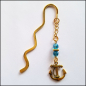 Preview: Hall of Fame - Lesezeichen "Goldener Anker & blaues Meer"