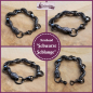 Preview: Armband "Schwarze Schlange" - 20 cm