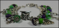 Preview: Auftragsarbeit - Set aus Charmanhänger, Armschmuck & Ohrhängern