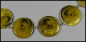 Preview: Collier "Gelbe Rose auf Perlmutt" - Unikat