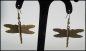 Preview: Ohrhänger "Libelle", bronzefarbener Vintage Style