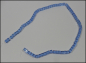 Preview: Perlenstrang "Würfel 5 x 5 mm - himmelblaues Glas"