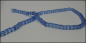 Preview: Perlenstrang "Würfel 5 x 5 mm - himmelblaues Glas"