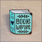 Preview: BuchLiebeKollektion - Pin "Bookworm" - "Bücherwurm"