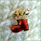 Preview: Brosche "Weihnachtsstiefel"