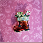 Preview: Brosche "Weihnachtsstiefel"