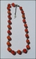 Preview: Collier aus orangen Crackle-Perlen