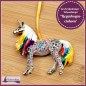 Preview: Geschenk-, Deko- oder Baumanhänger "Regenbogeneinhorn"