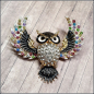 Preview: Brosche "Fliegende Eule"