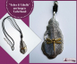 Preview: "Feder & Libelle" am langen Lederband - ca. 80 cm
